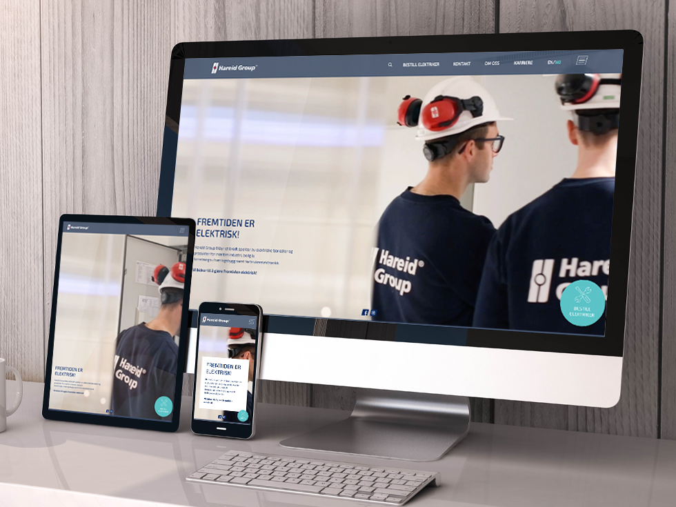 oppgradering og redesign av nettside for hareid group av fantastiske osberget