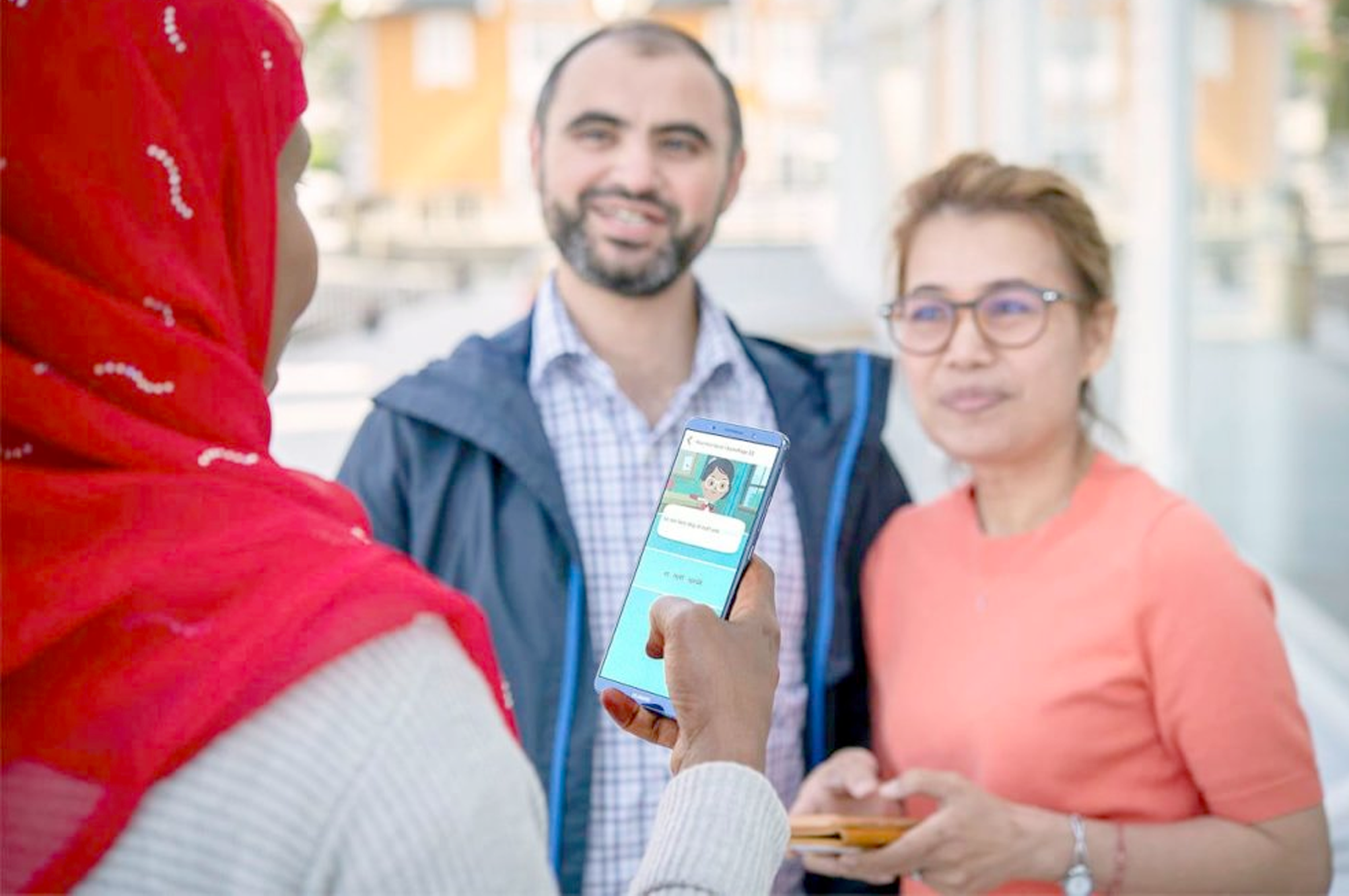 abdi & aske illustrasjon av mennesker presentasjon av nettside