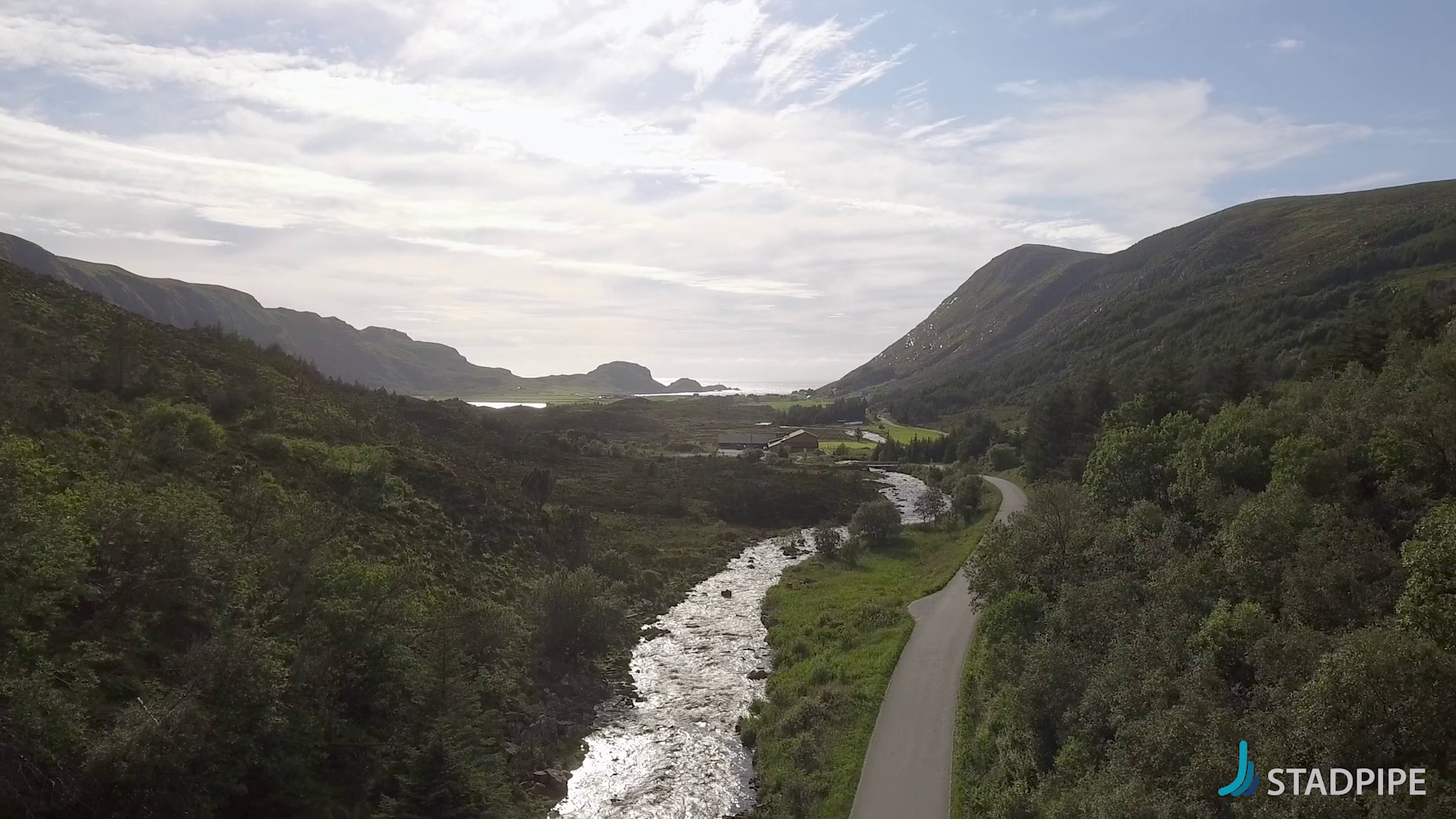 video og dronefilm for stadpipe av fantastiske osberget