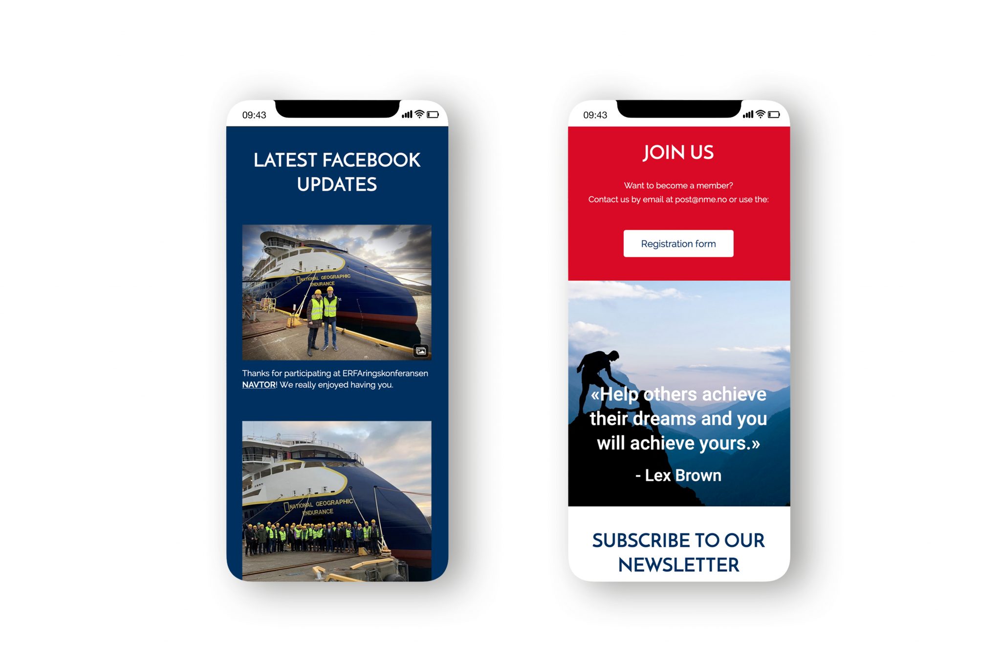 nettside for medlemsorganisasjon i wordpress av osberget as