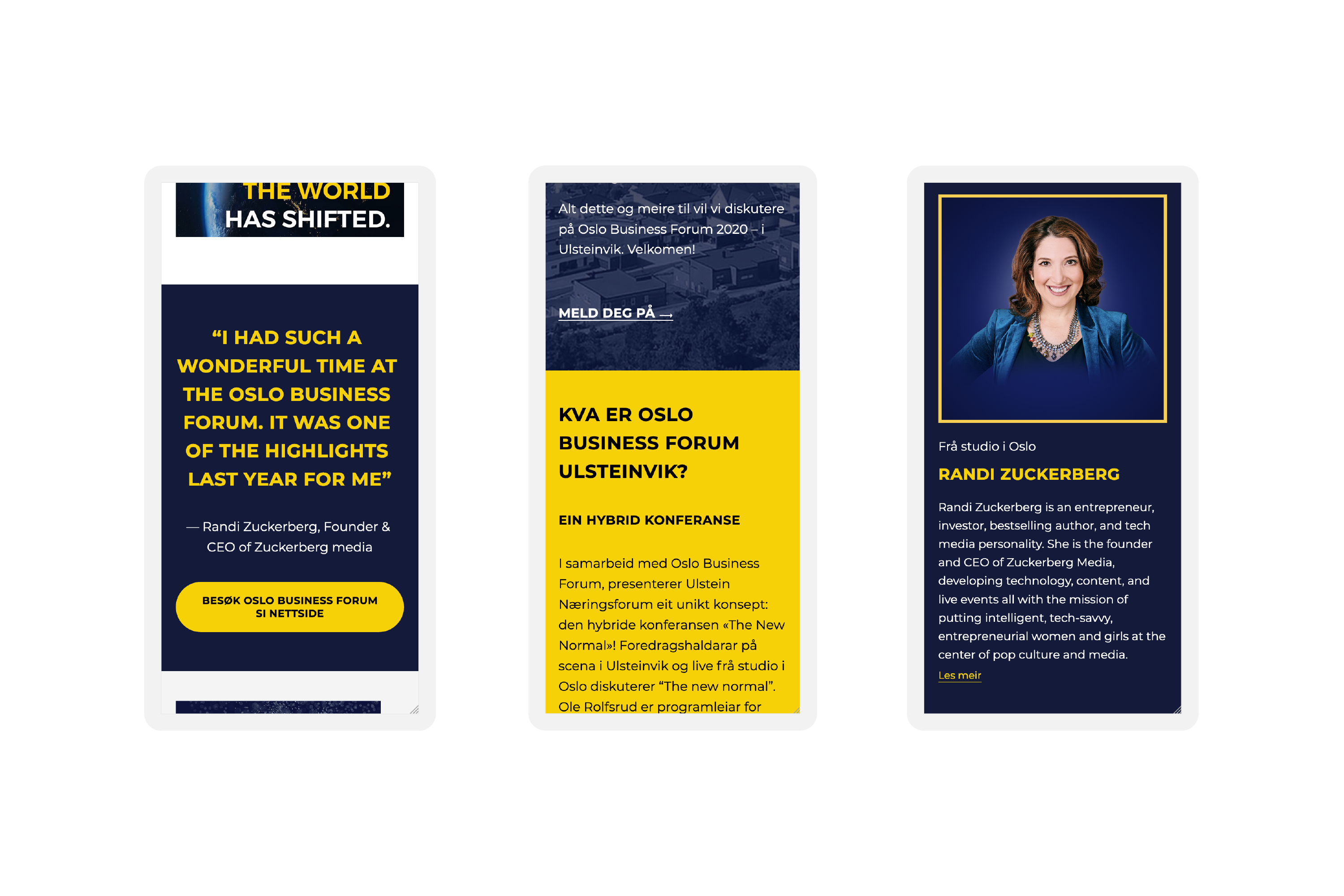 den nye normalen the new normal oslo business forum