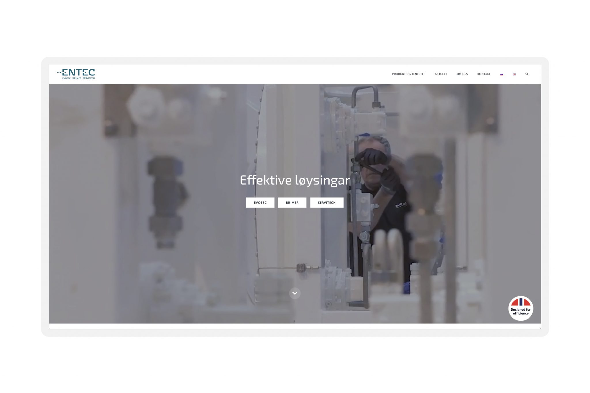 nettside i wordpress for entec av fantastiske osberget