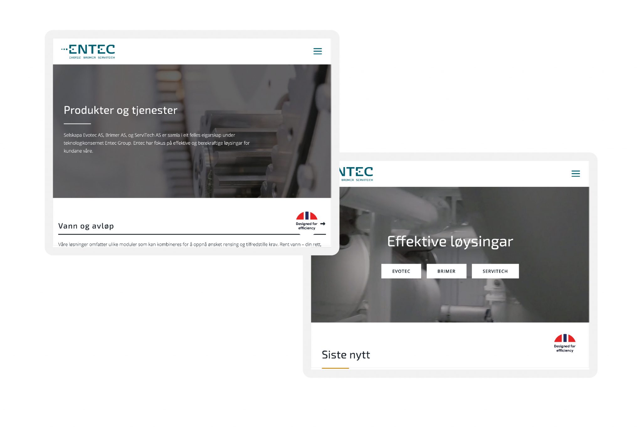 hjemmeside i wordpress for entec