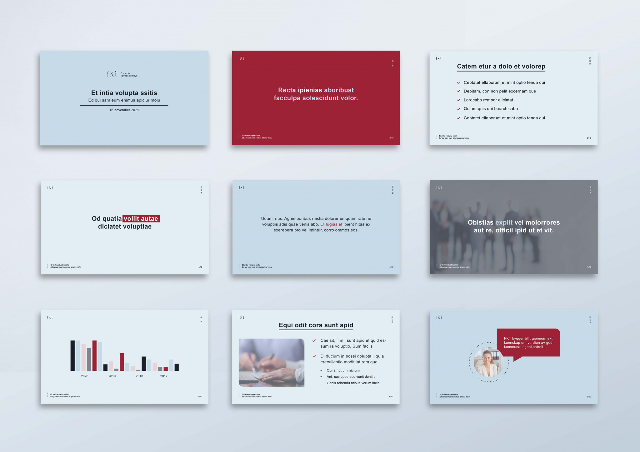 Bilde av sider til powerpointpresentasjon