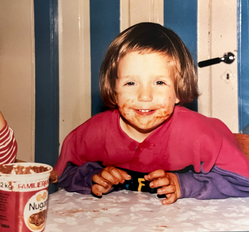 Anette Hovland som barn